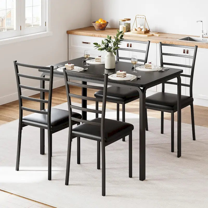 5 Piece Dining Table Set for 4