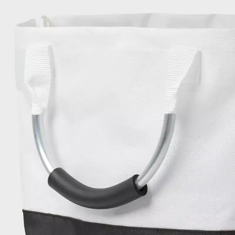 Scripted Structured Collapsible Hamper - Black - Brightroom™
