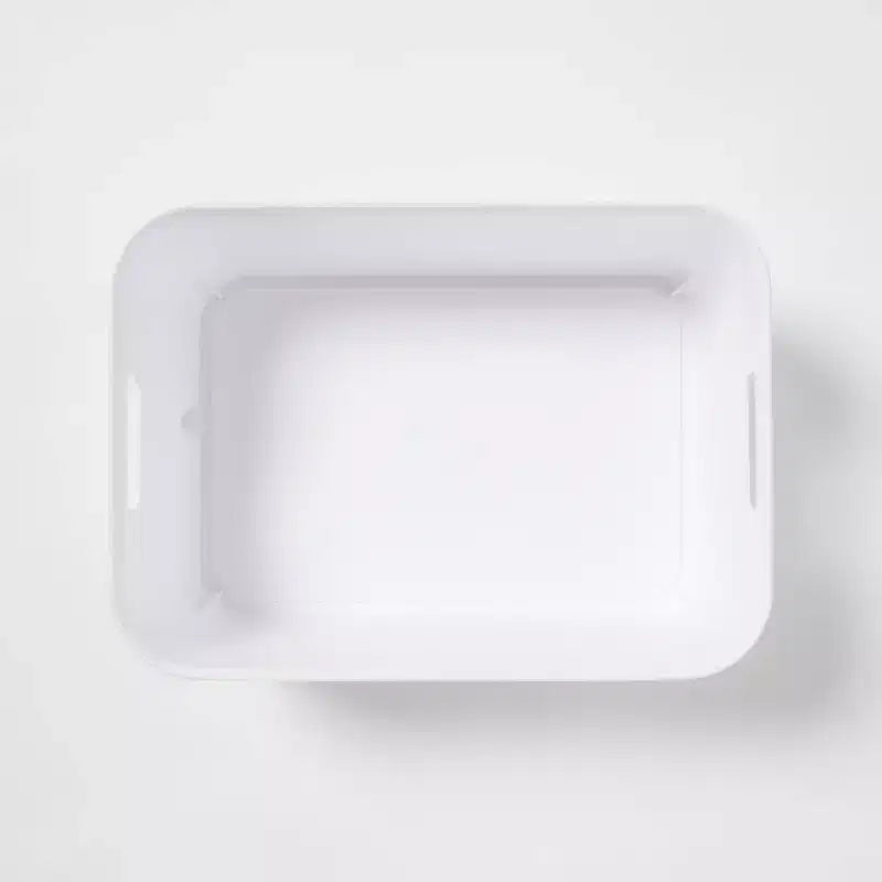 12.5L Brightroom Open Storage Tub White 2pk - Brightroom™