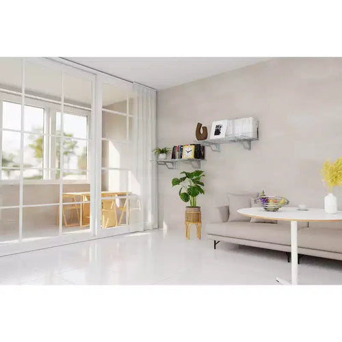 Atlas Shelving 2pk 2'x3' Wall Shelf Garage Storage Rack 400 lbs White