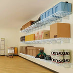 Atlas Shelving 2pk 2'x3' Wall Shelf Garage Storage Rack 400 lbs White