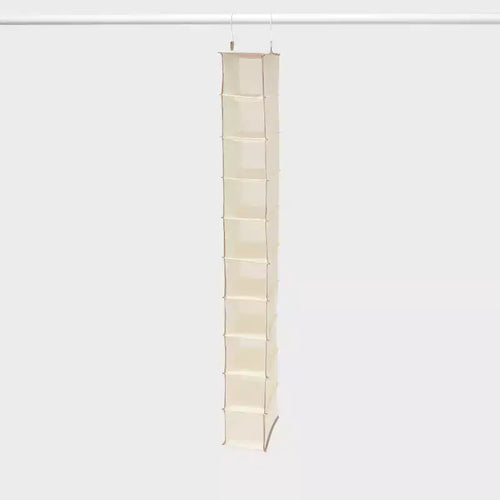 10 Shelf Hanging Shoe Storage Organizer Tan - Brightroom™