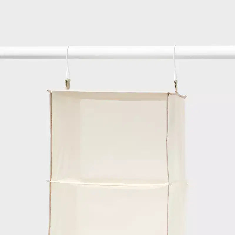 6 Shelf Hanging Closet Organizer Tan - Brightroom™