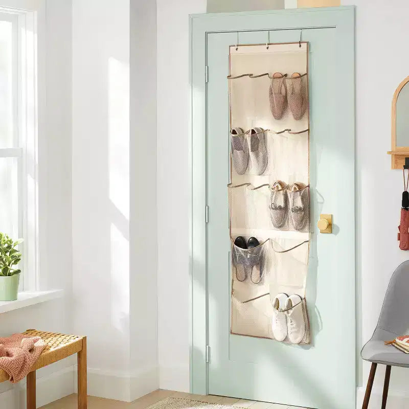 Organizzatore di scarpe trasparente da appendere alla porta - Brightroom™