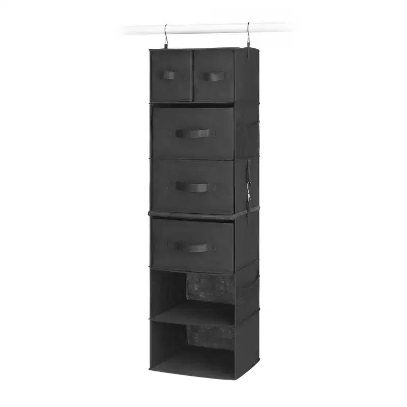 Whitmor Organizer sospeso multifunzione con inserti per cassetti 1 pz Nero