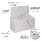 Badger Basket Bench Top Toy Box White