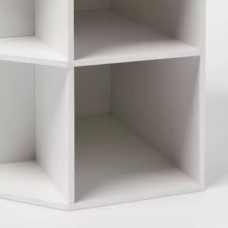 11" 9 Cube Corner Book Shelf White - Brightroom™