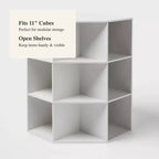 11" 9 Cube Corner Book Shelf White - Brightroom™