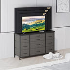 Comò da camera da letto con 10 cassetti grandi per mobile TV lungo 55 - 55 pollici