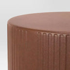 Geometric Terrafab Side Table Brown - Threshold™