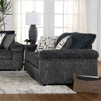Roundhill Furniture Nason Wide Wale Corduroy Sofa, Loveseat, and Cuddle Chair Set