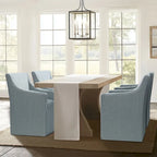 Madison Park Charlotte Dining Arm Chair with Casters