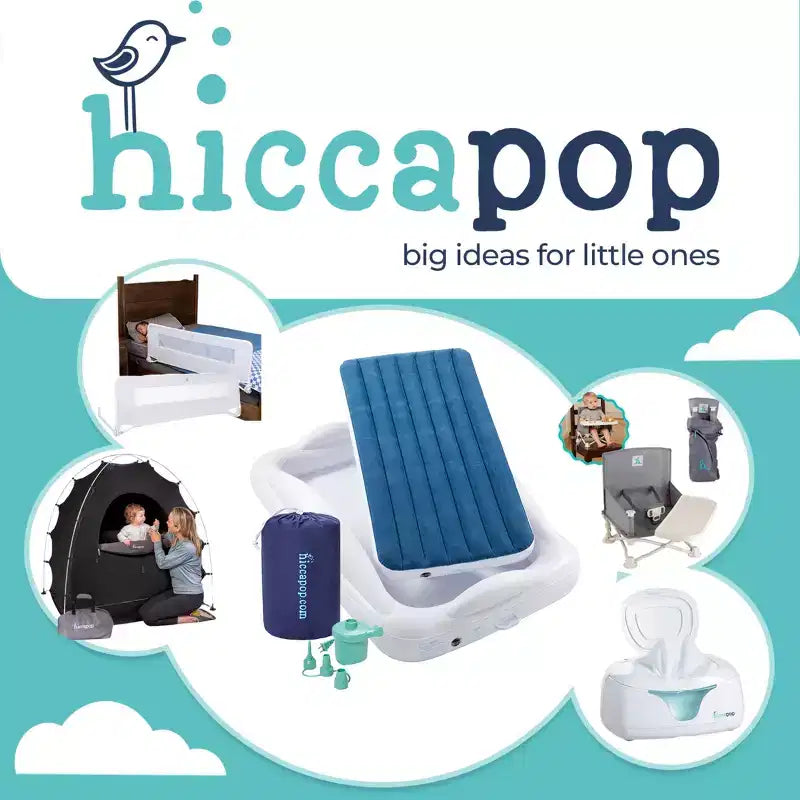 Hiccapop Inflatable Toddler Bed - Gray