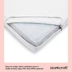 Storkcraft 6" Water-Resistant Grow-with-Me Dual-Sided Baby Crib and Toddler Bed Mattress: Firm Feel, Removable Mesh Cover, Fiber Fill