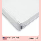 Storkcraft 6" Water-Resistant Grow-with-Me Dual-Sided Baby Crib and Toddler Bed Mattress: Firm Feel, Removable Mesh Cover, Fiber Fill
