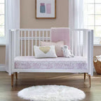 Materasso per culla Sealy Ortho Rest impermeabile e materasso per lettino per bambini - Rosa: Rivestimento in vinile, Ipoallergenico, Ultra rigido, Spessore 13,3 cm