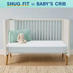Sealy OMNI-Breathe Breathable & Sustainable Foam Crib Mattress PVC-Free - White