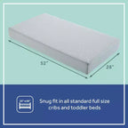 Sealy OMNI-Breathe Breathable & Sustainable Foam Crib Mattress PVC-Free - White