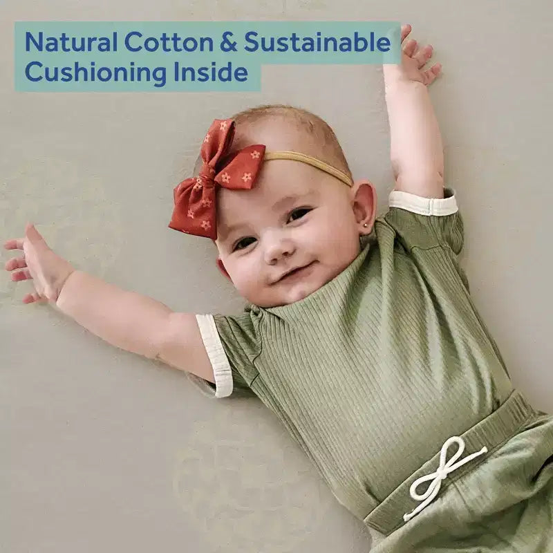 Sealy Cotton Cozy Rest 2-Stage Crib And Toddler Mattress: Hypoallergenic, Waterproof Cover, Firm Feel, 5.5" Thickness