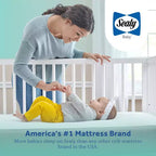 Sealy Cotton Cozy Rest 2-Stage Crib And Toddler Mattress: Hypoallergenic, Waterproof Cover, Firm Feel, 5.5" Thickness
