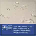 Sealy Cotton Cozy Rest 2-Stage Crib And Toddler Mattress: Hypoallergenic, Waterproof Cover, Firm Feel, 5.5" Thickness