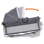 Baby Trend Lil Snooze Deluxe III Nursery Center Playard For Twins - Cozy Gray: Metal Frame, Foam Filling, 30 lbs Capacity