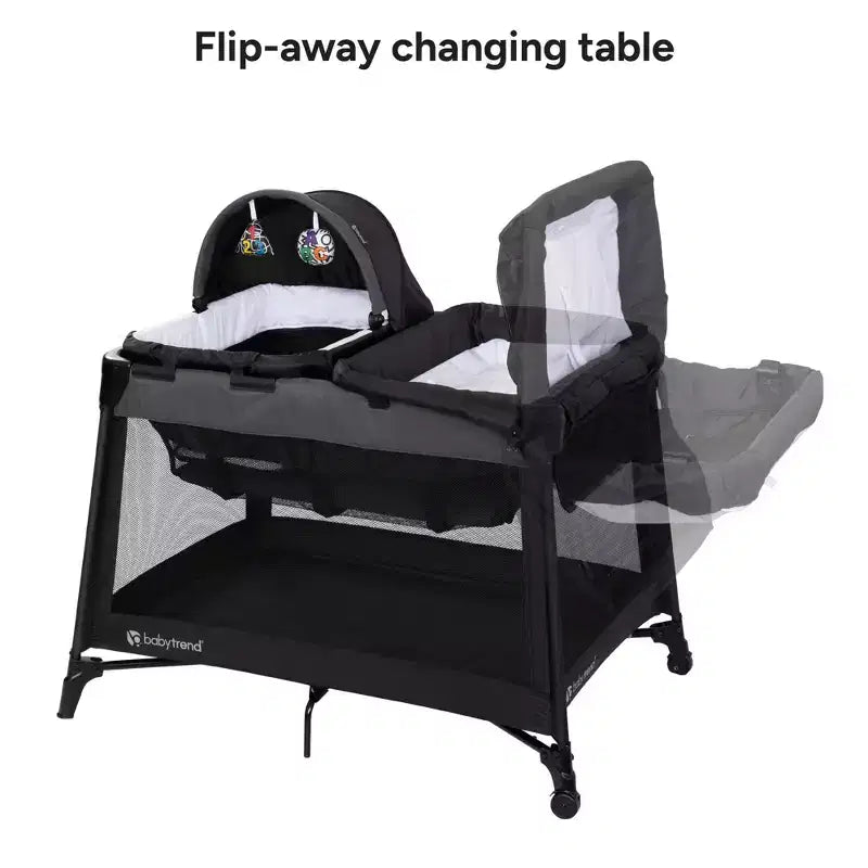 Baby Trend Willow Nursery Center Travel Playard - Cosmic Black