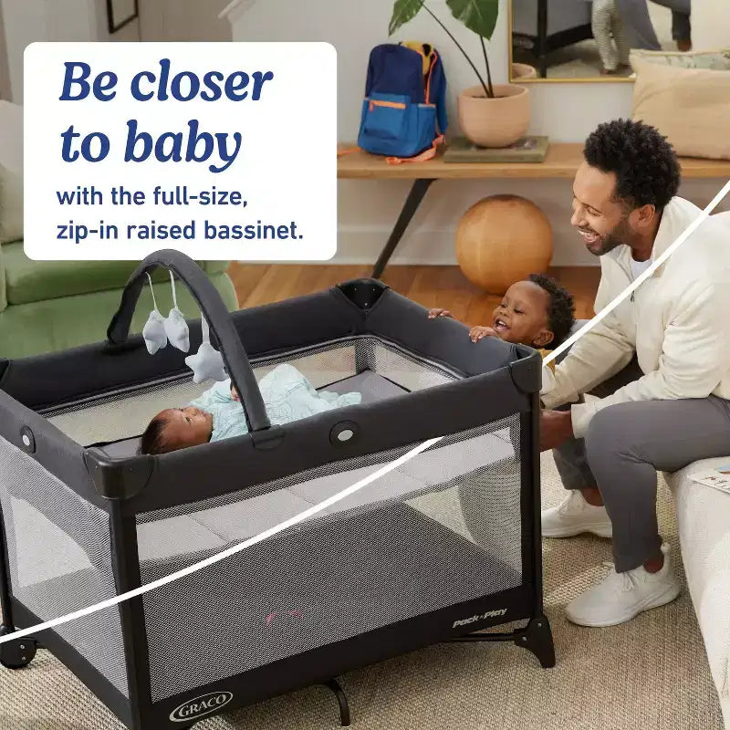 Graco On the Go Zip DLX Travel Playard - Parker Gray