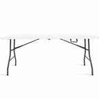 Costway 6' Folding Table Portable Plastic Indoor Outdoor Picnic Party