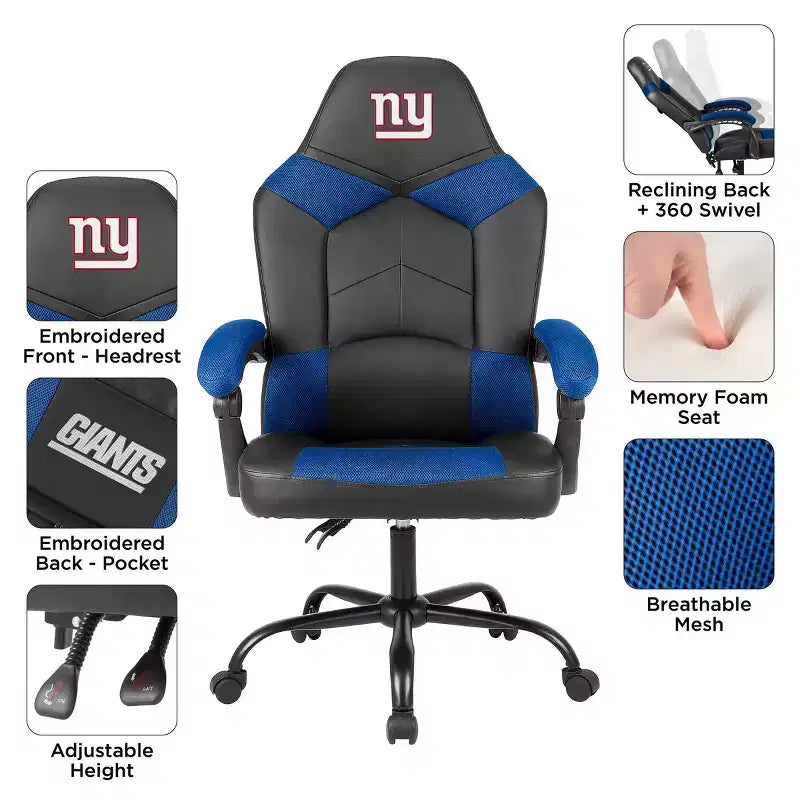 Sedia da ufficio oversize NFL New York Giants