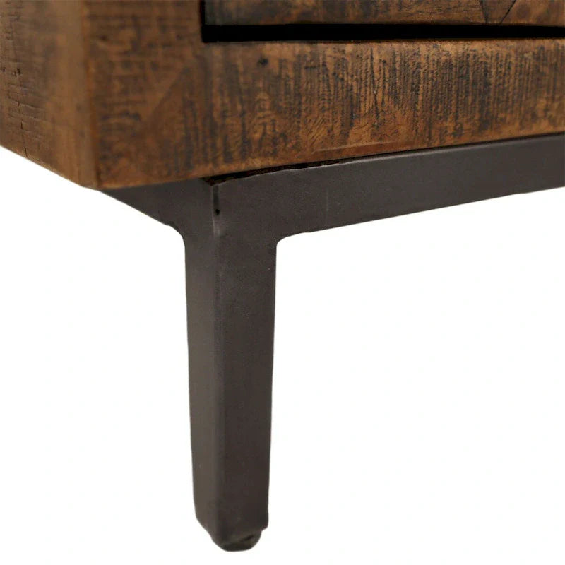 Brantley Madia con 2 cassetti, larghezza 160 cm, marrone