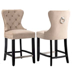 Sgabello da bancone Carter 24 Wingback Tufted Nailhead (set da 2)