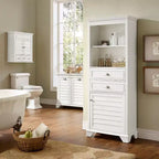 Crosley Lydia Wall Cabinet with Mirror Warm White