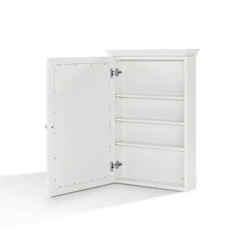 Crosley Lydia Wall Cabinet with Mirror Warm White