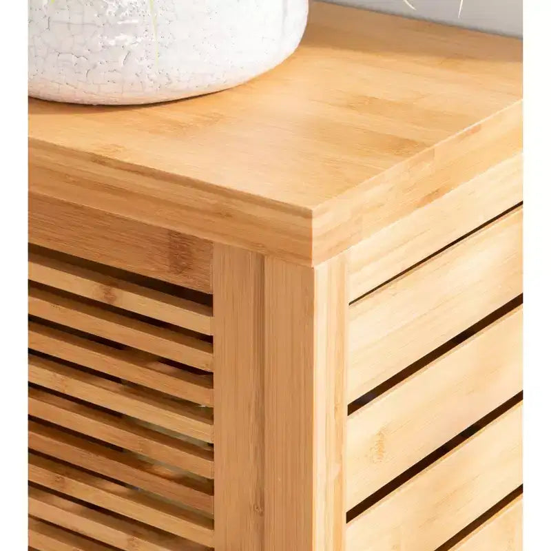 Bracken Two-Door Floor Cabinet Natural - Linon