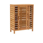 Bracken Two-Door Floor Cabinet Natural - Linon