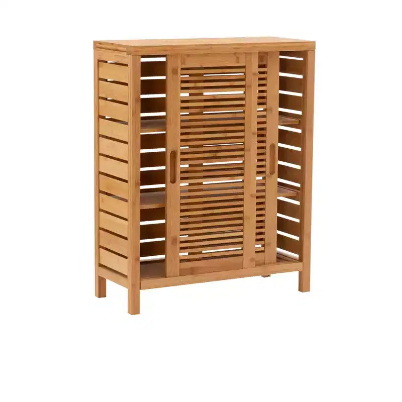 Bracken Two-Door Floor Cabinet Natural - Linon