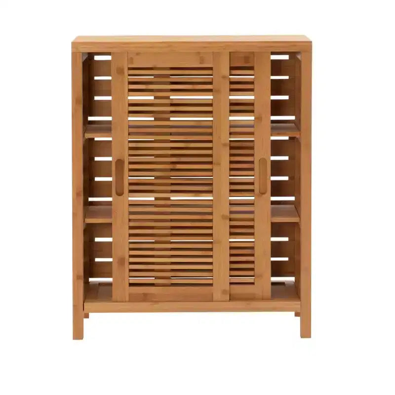 Bracken Two-Door Floor Cabinet Natural - Linon