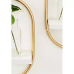 Set of 2 Olav Wall Shelf Set White: Modern Floating Shelves by Kate & Laurel All Things Decor