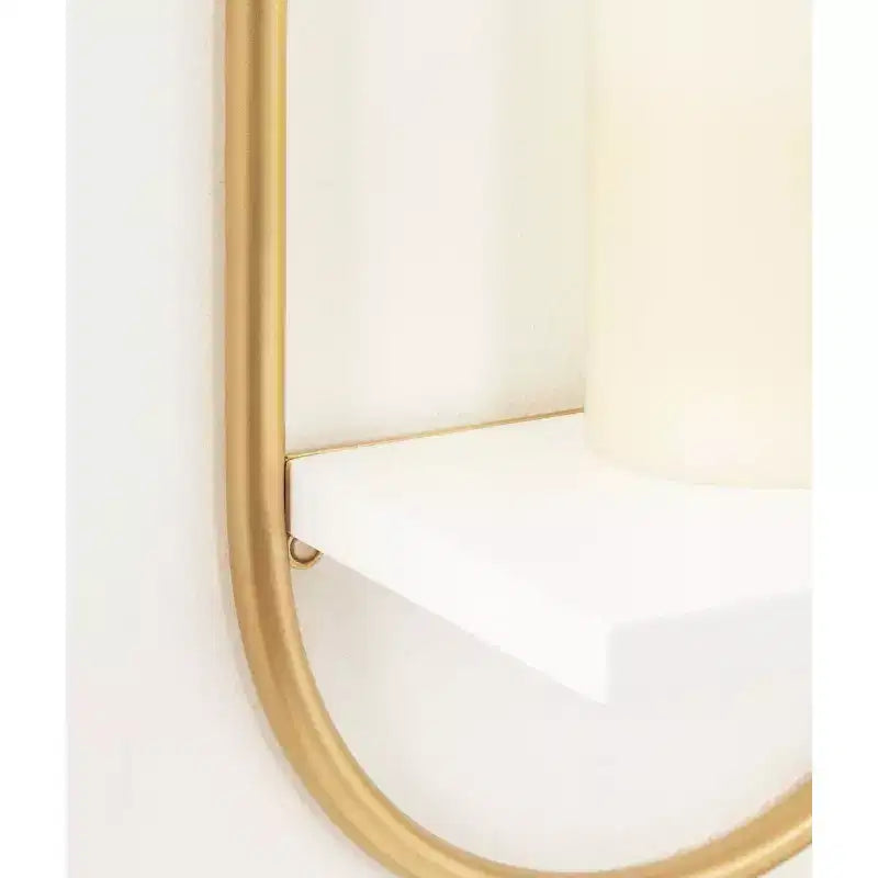 Set of 2 Olav Wall Shelf Set White: Modern Floating Shelves by Kate & Laurel All Things Decor