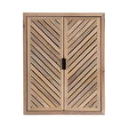 Kate & Laurel All Things Decor Mezzeta Tall 2 Door Bath Cabinet Natural