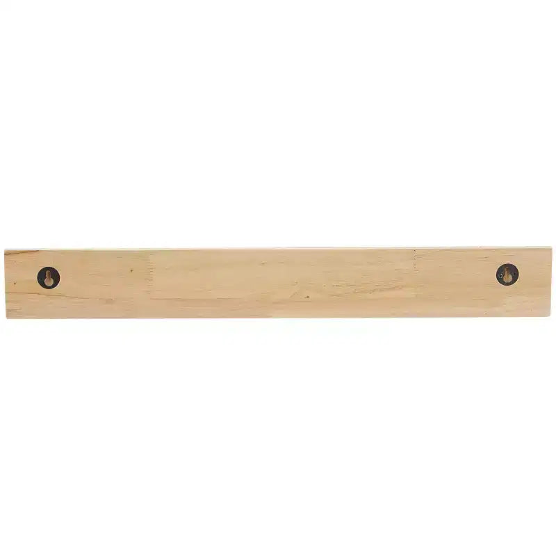 Olivia & May Set of 2 Wood 2 Shelves Room Wall Shelf with Lip Light Brown