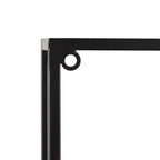 Cantinetta da parete minimalista in metallo da 43"x15" con 8 bottiglie e telaio a giorno nero - Olivia & May: Struttura in ferro, design salvaspazio