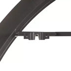 39"x39" Metal Oval 13 Bottle Wall Wine Rack with Beaded Frame Black - Olivia & May