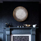 Howard Elliott 22.5" Round Albizzi Iron Framed Antiqued Wall Mirror