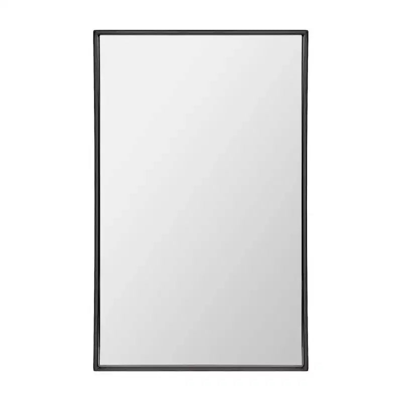 Head West 16"x26" Brushed Black Recessed Medicine Cabinet Mirror