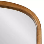 Kate & Laurel All Things Decor 24"X36" Talma Capsule Wall Mirror Rustic Brown
