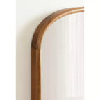 Kate & Laurel All Things Decor 24"X36" Talma Capsule Wall Mirror Rustic Brown