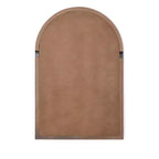 Holli Furniture Traditional Arched Wood Wall Mirror Brown