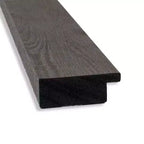 Specchio da porta lungo 18" x 52" Amanti Art - Plancia rustica grigia, non smussata, stretta